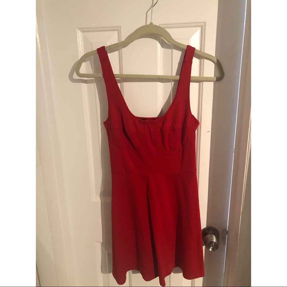 Red dress/ Wendy Peffercorn costume/ skater dress